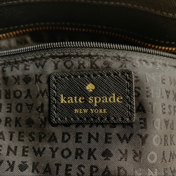 Kate Spade Johanna black Wesley Place suede tote - Picture 8 of 11